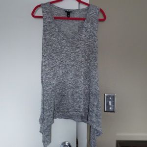 Waterfall v neck knit tank